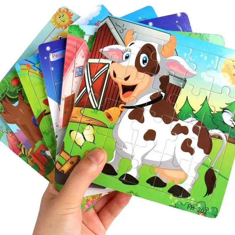 Wooden 3D Puzzle For Kids Ages Three To Six Animals - ToylandEU