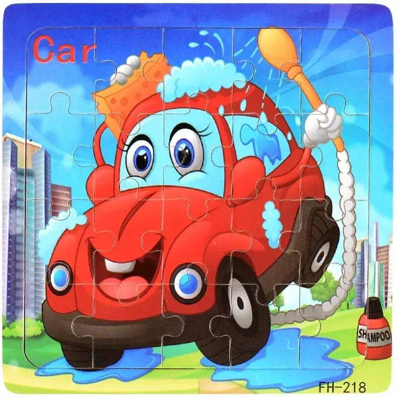 Wooden 3D Puzzle For Kids Ages Three To Six Animals - ToylandEU