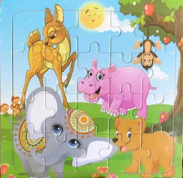 Wooden 3D Puzzle For Kids Ages Three To Six Animals - ToylandEU