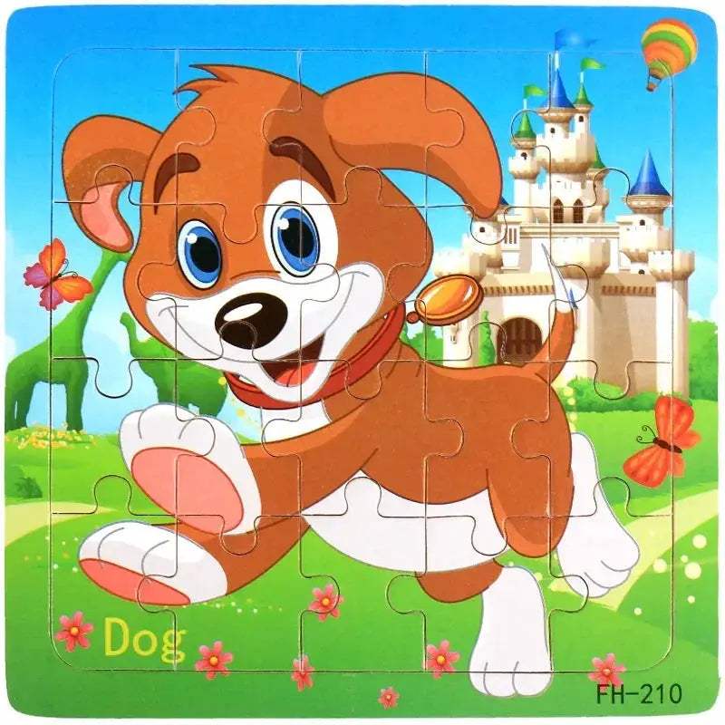 Wooden 3D Puzzle For Kids Ages Three To Six Animals - ToylandEU