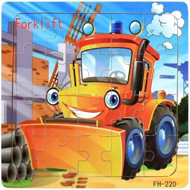 Wooden 3D Puzzle For Kids Ages Three To Six Animals - ToylandEU