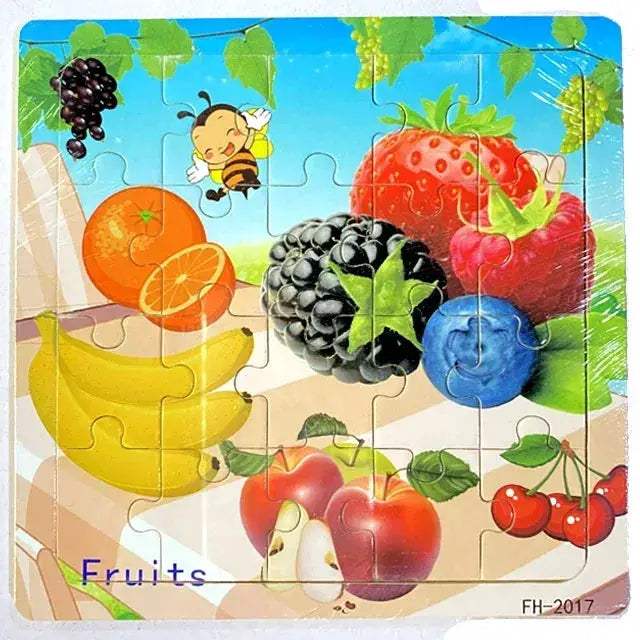 Wooden 3D Puzzle For Kids Ages Three To Six Animals - ToylandEU