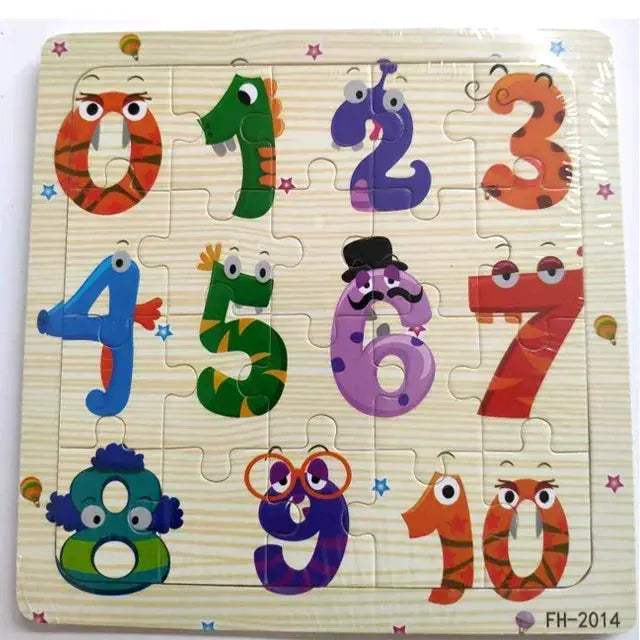 Wooden 3D Puzzle For Kids Ages Three To Six Animals - ToylandEU