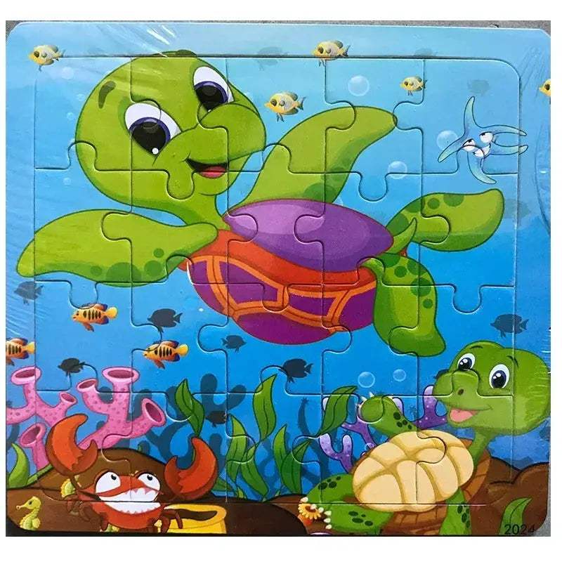 Wooden 3D Puzzle For Kids Ages Three To Six Animals - ToylandEU