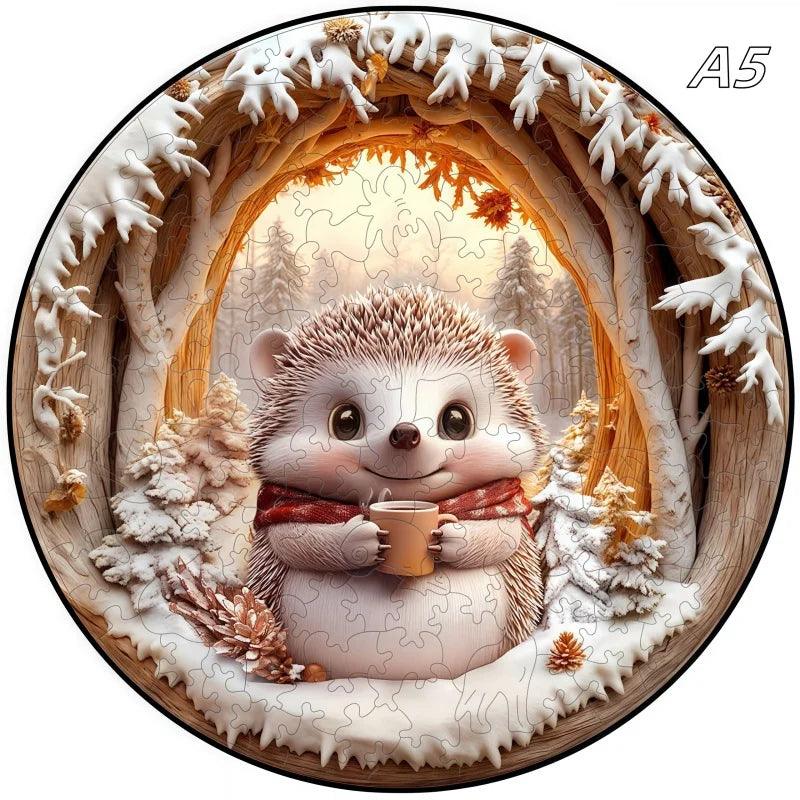  Wooden 3D Puzzle | Mushroom Village Theme | Toylandeu™ 