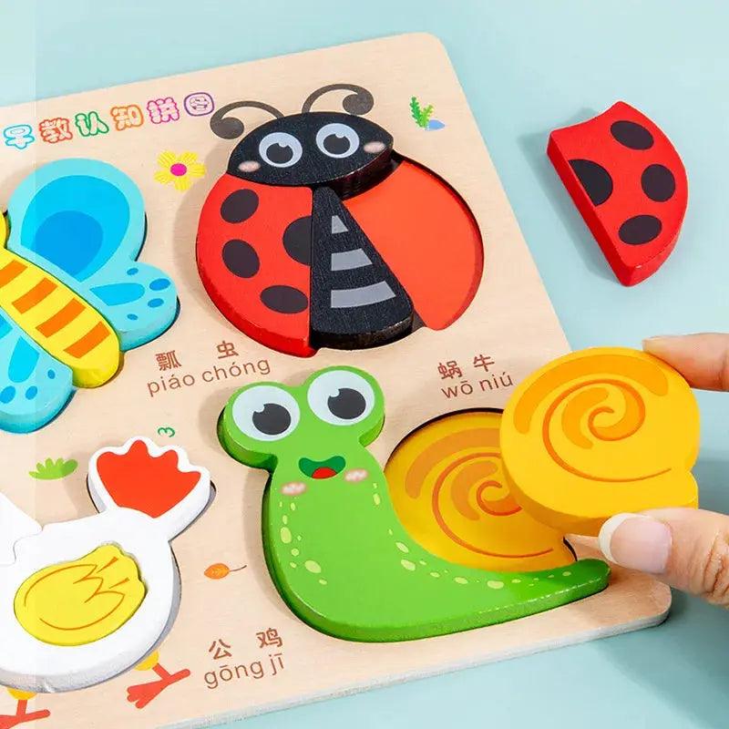  Wooden 3D Puzzles For Kids Educational Development -  ToylandEU™
