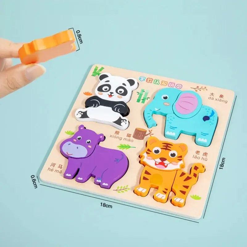  Wooden 3D Puzzles For Kids Educational Development -  ToylandEU™