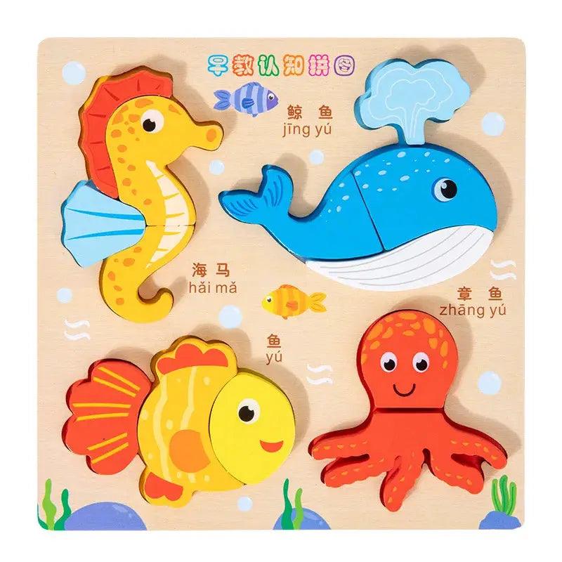  Wooden 3D Puzzles For Kids Educational Development -  ToylandEU™