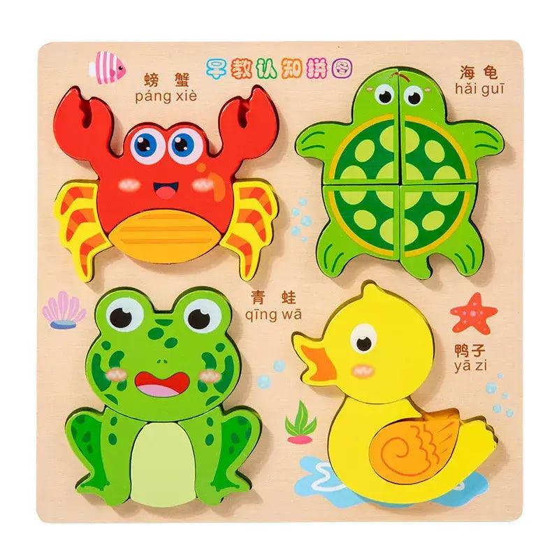  Wooden 3D Puzzles For Kids Educational Development -  ToylandEU™
