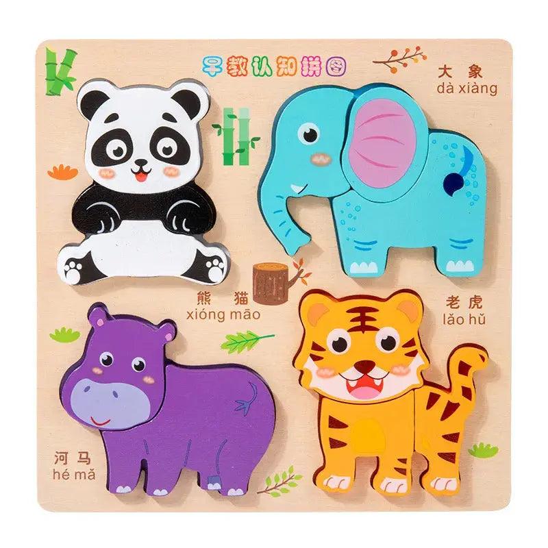  Wooden 3D Puzzles For Kids Educational Development -  ToylandEU™