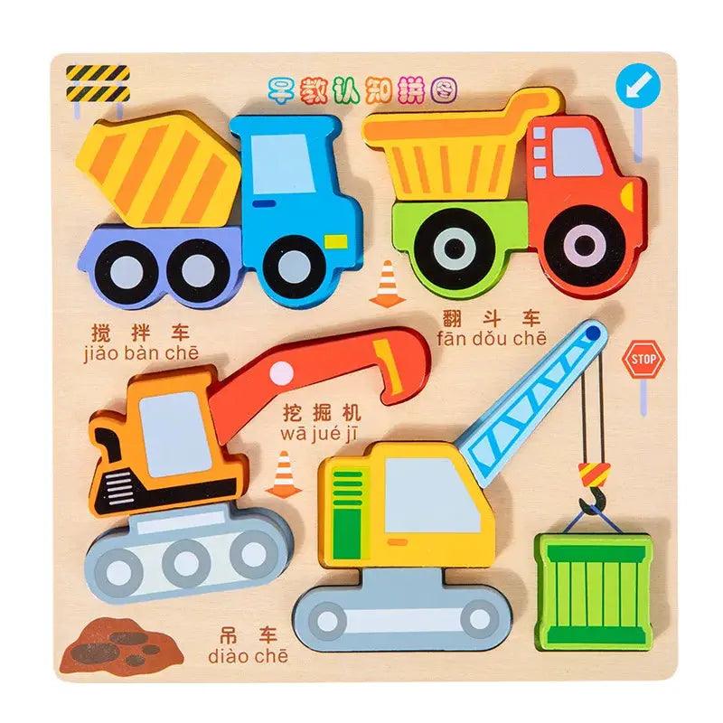  Wooden 3D Puzzles For Kids Educational Development -  ToylandEU™