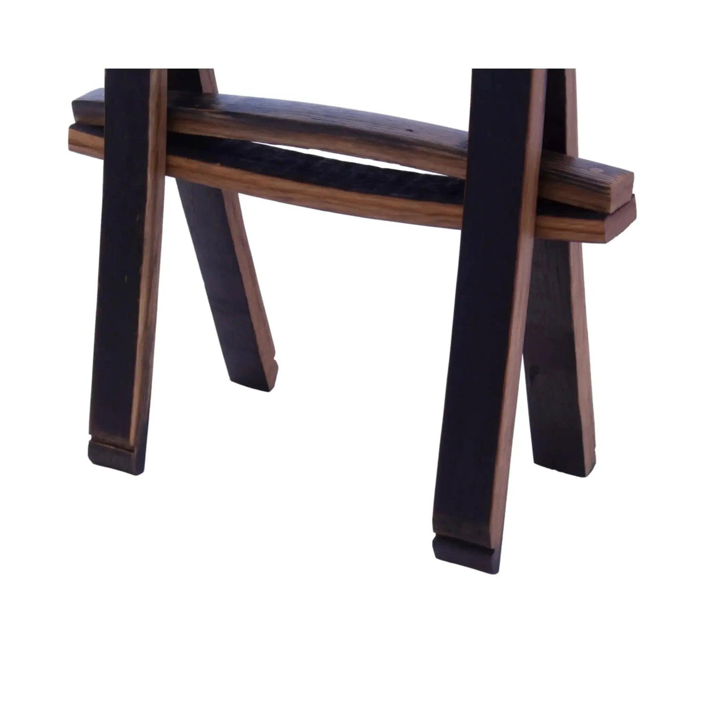  Rustic Wooden Accent or End Table with Wormy Maple Top and Barrel Stave Legs -  ToylandEU™