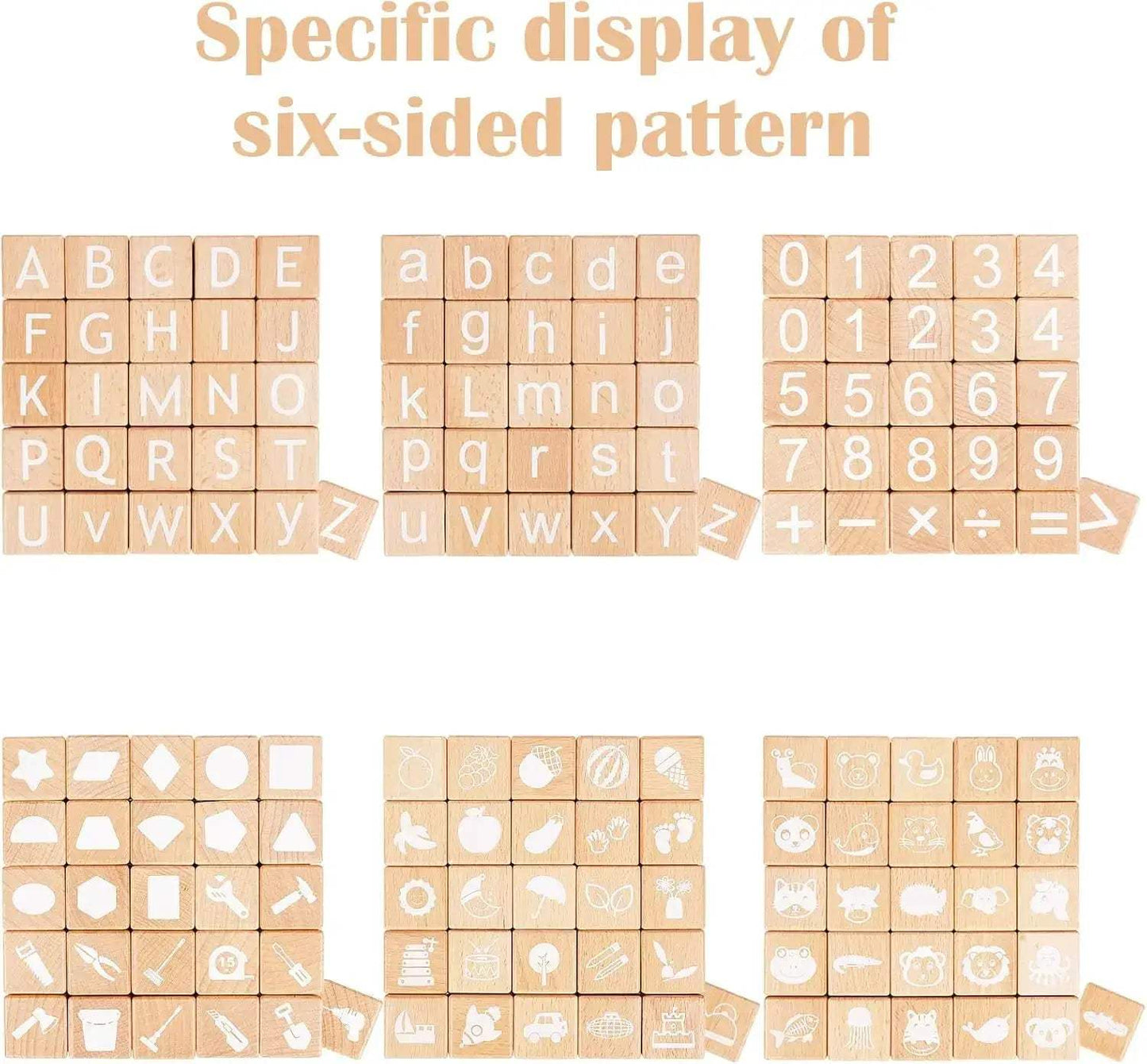  Wooden Alphabet Blocks for Toddlers Build Literacy Safe -  ToylandEU™