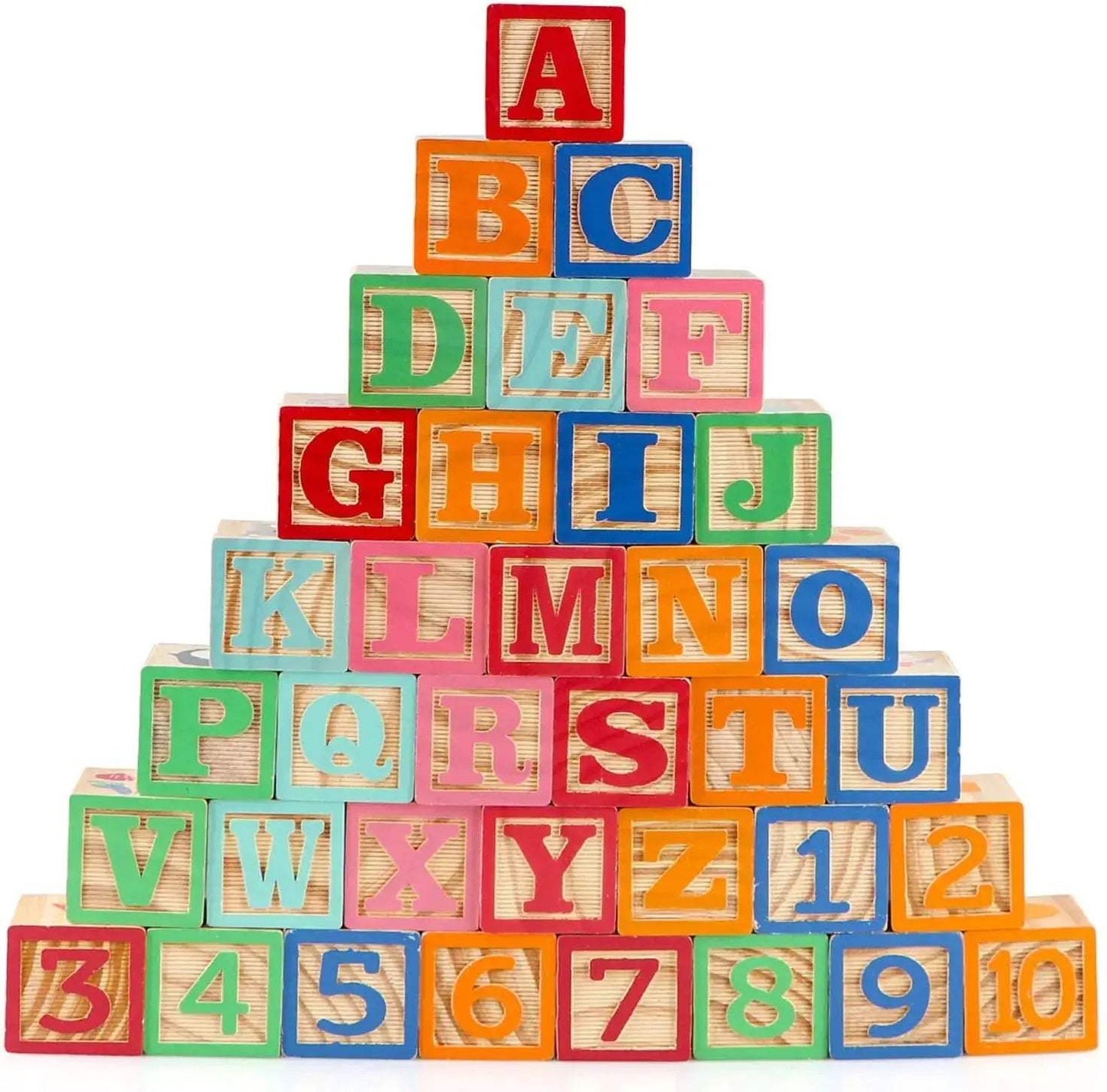  Wooden Alphabet Blocks For Toddlers Learn Letters -  ToylandEU™
