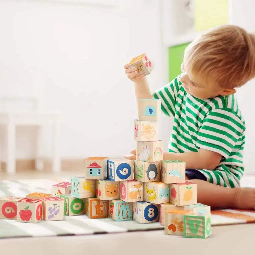  Wooden Alphabet Blocks For Toddlers Learn Letters -  ToylandEU™