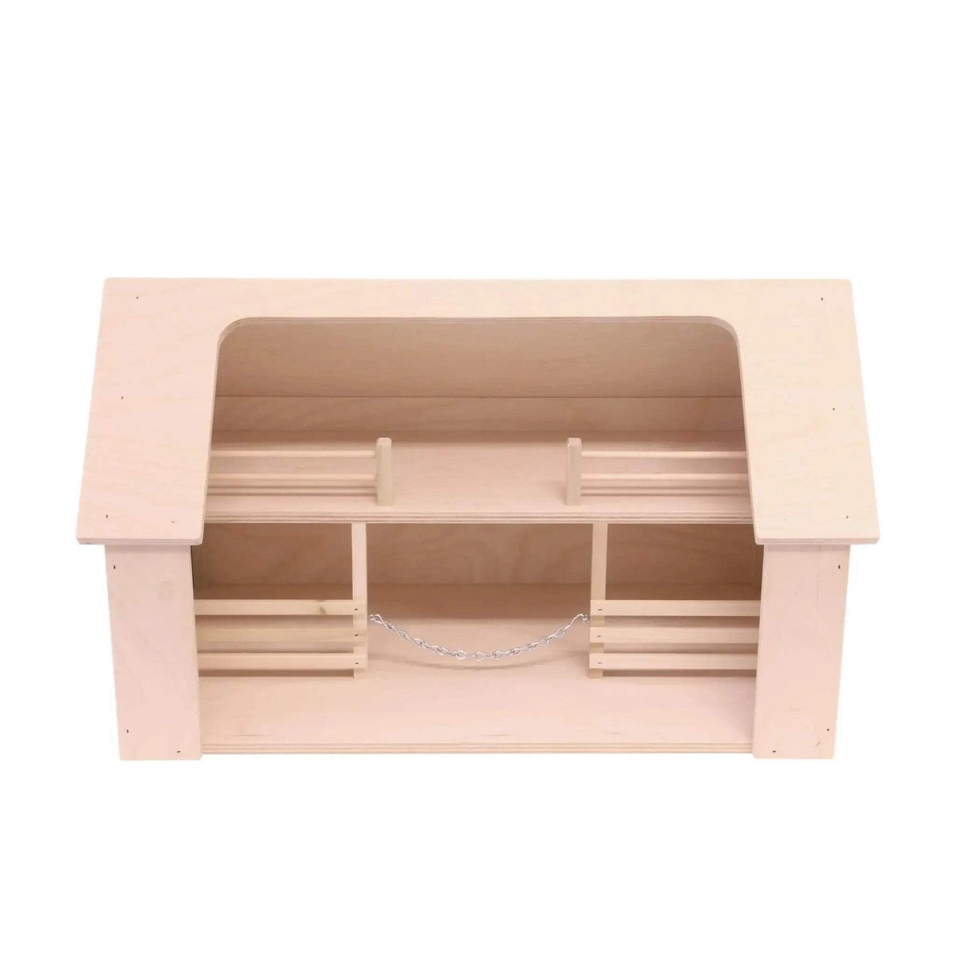 Wooden Amish-Made Ranch Shed Barn Toy, Unfinished Wood - ToylandEU