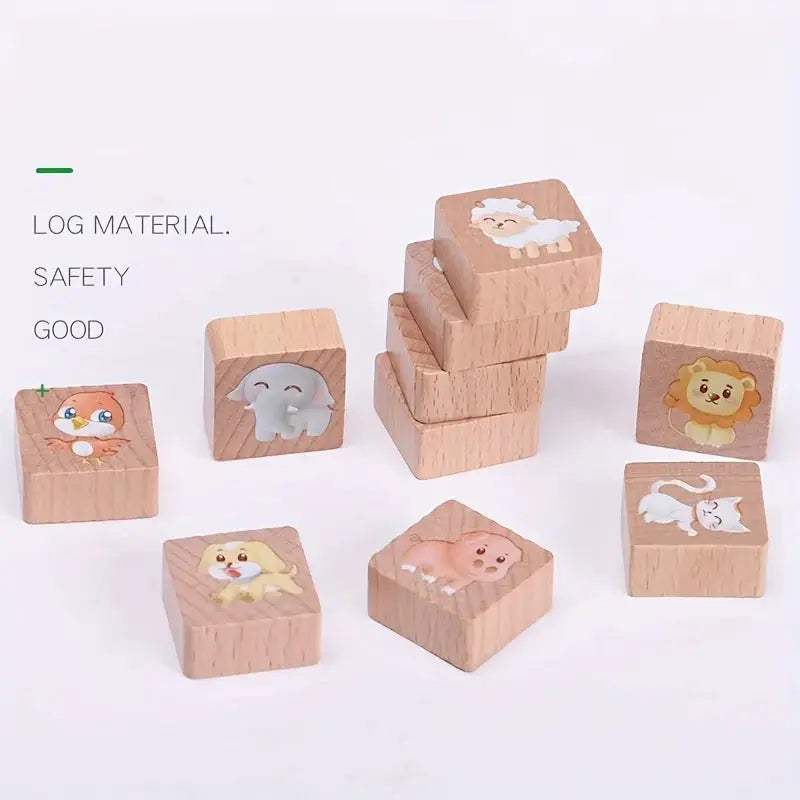  Wooden Animal Bus Puzzle Toy Safe Montessori Learning -  ToylandEU™