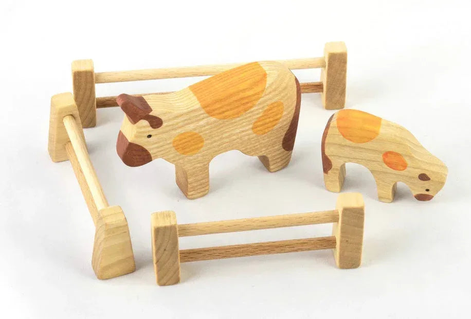 Wooden Animal Fence For Pretend Play Educational Farm Fun Kit - ToylandEU