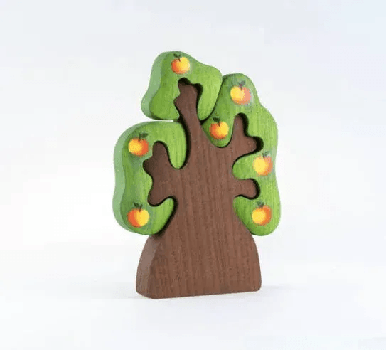 Wooden Apple Tree Puzzle Safe Finish No Sharp Edges Handmade -  ToylandEU™