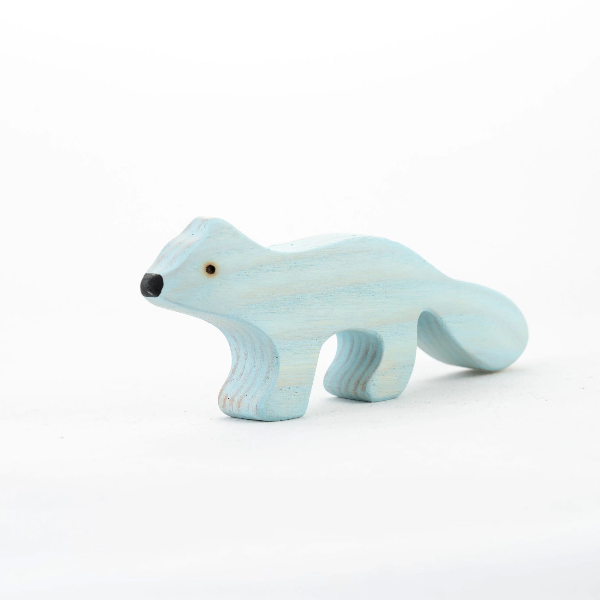 Wooden Arctic Animals Set Hand Painted Waldorf Toys - ToylandEU