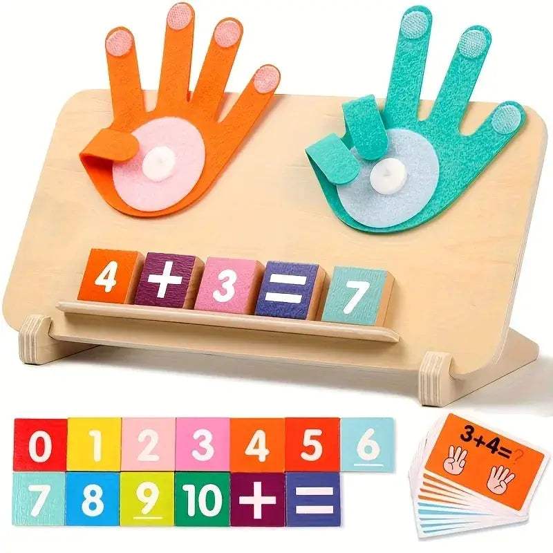 Wooden Arithmetic Learning Board Develops Math Skills With Number Blocks - ToylandEU