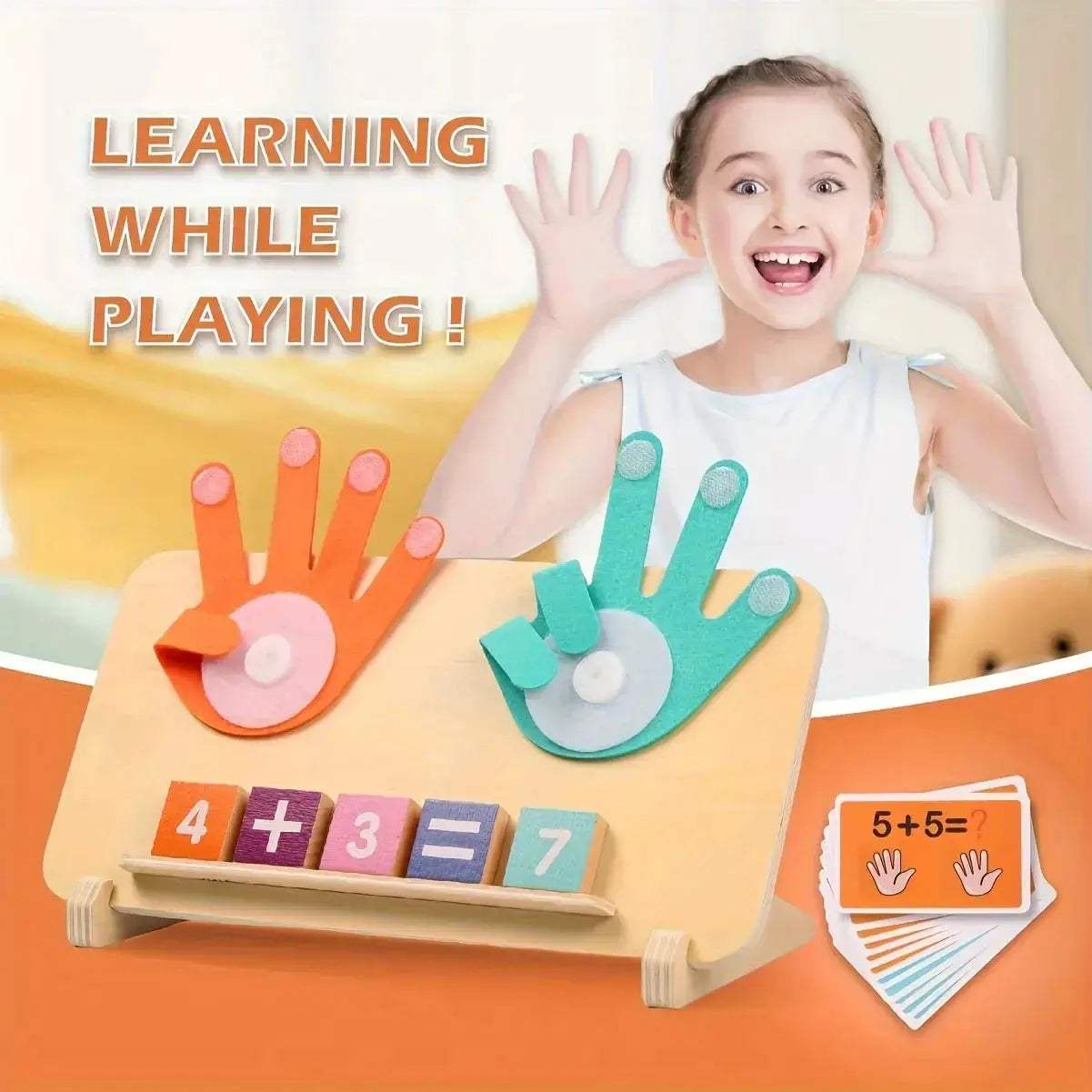 Wooden Arithmetic Learning Board Develops Math Skills With Number Blocks - ToylandEU