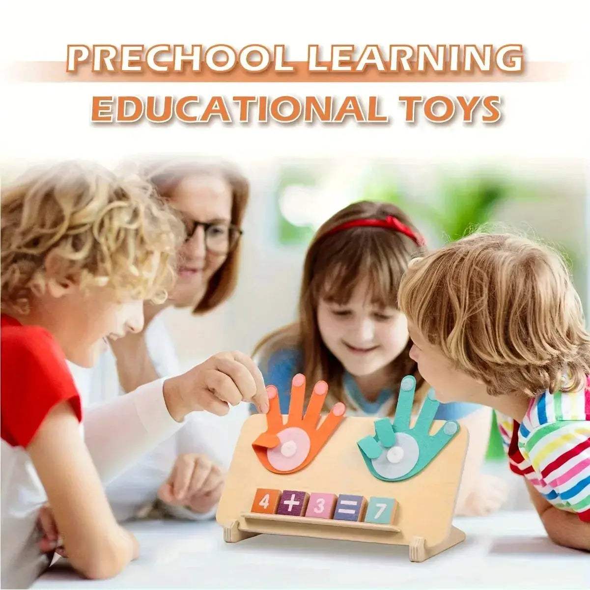Wooden Arithmetic Learning Board Develops Math Skills With Number Blocks - ToylandEU