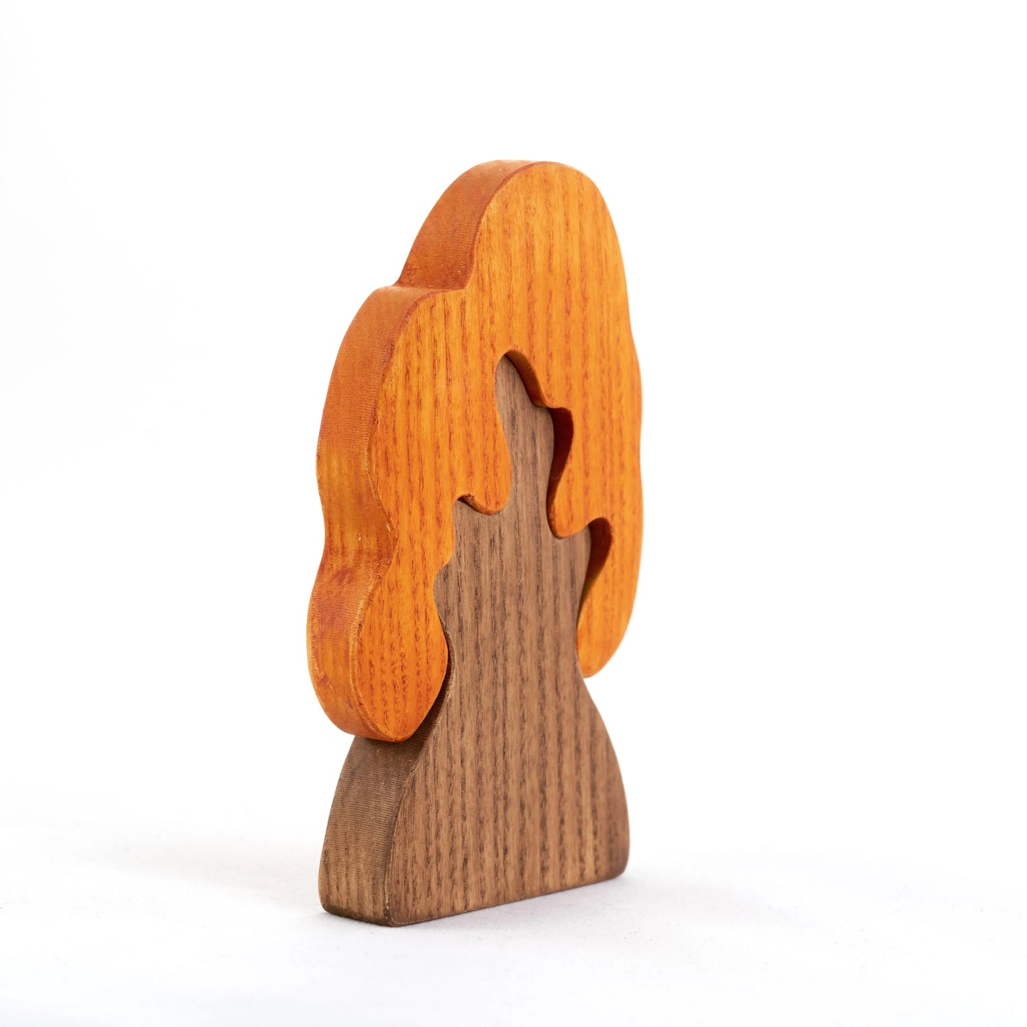 Oak Puzzle For Kids Handcrafted Natural Wood Grain - ToylandEU