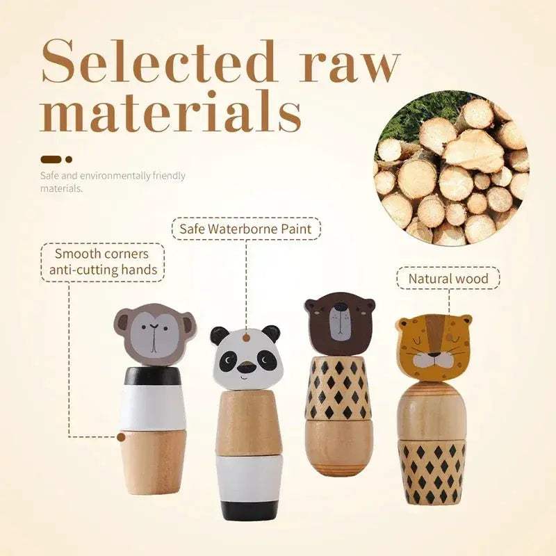 Wooden Baby Puzzle Toys For Early Learning And Coordination - ToylandEU