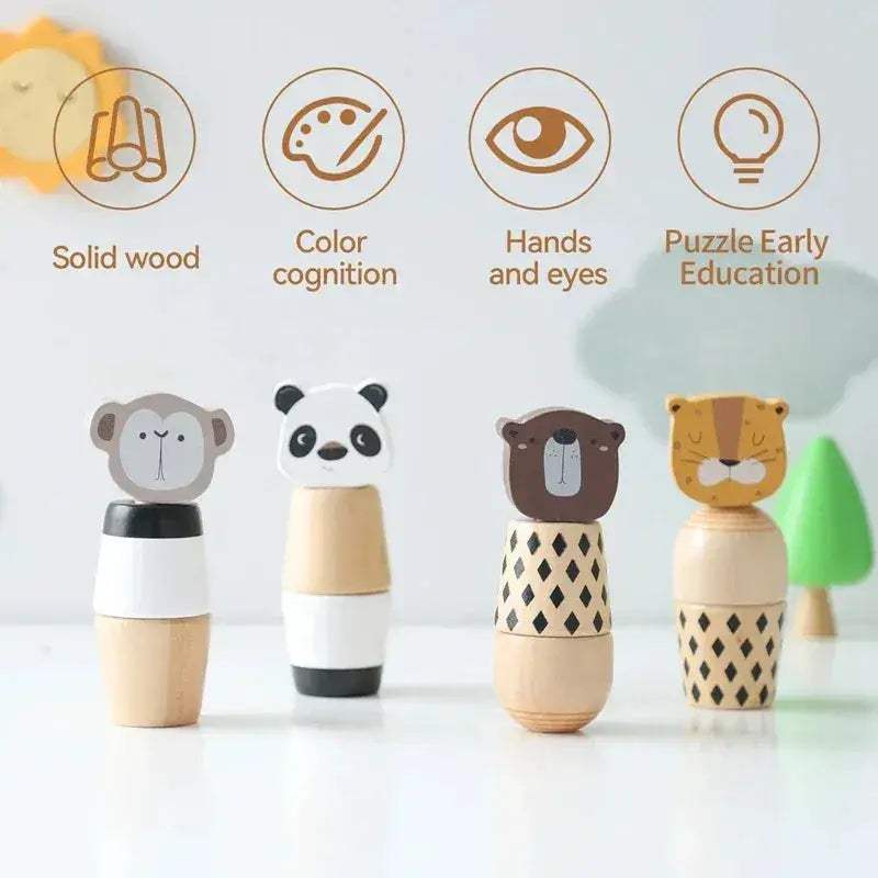 Wooden Baby Puzzle Toys For Early Learning And Coordination - ToylandEU