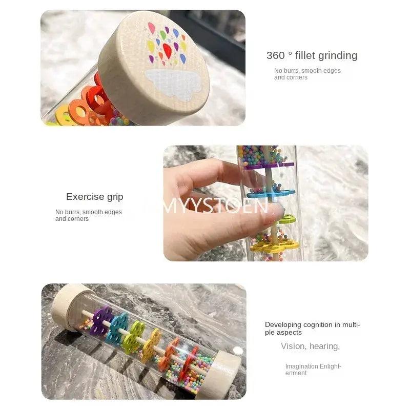  Wooden Baby Rain Sound Toy Educational Music Shaker CE -  ToylandEU™