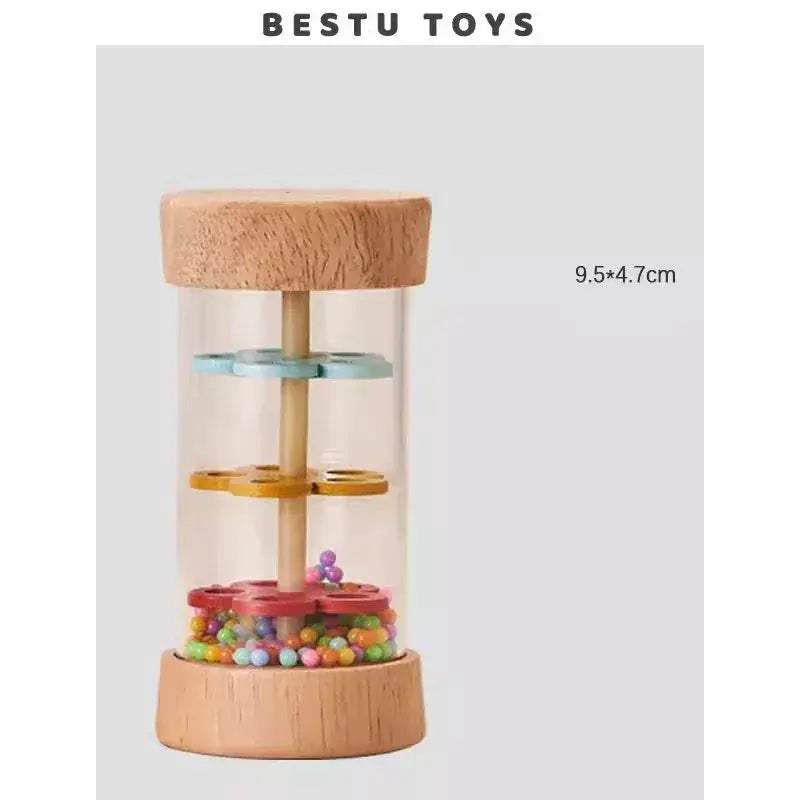 Wooden Baby Rain Sound Toy Educational Music Shaker - ToylandEU