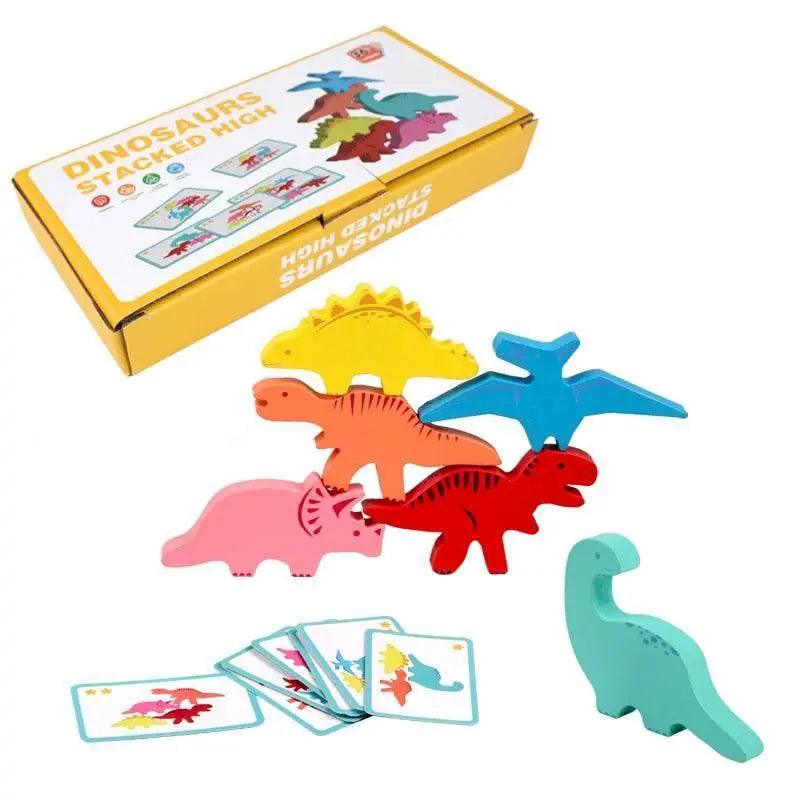  Wooden Balance Blocks Dinosaur Montessori Toy -  ToylandEU™