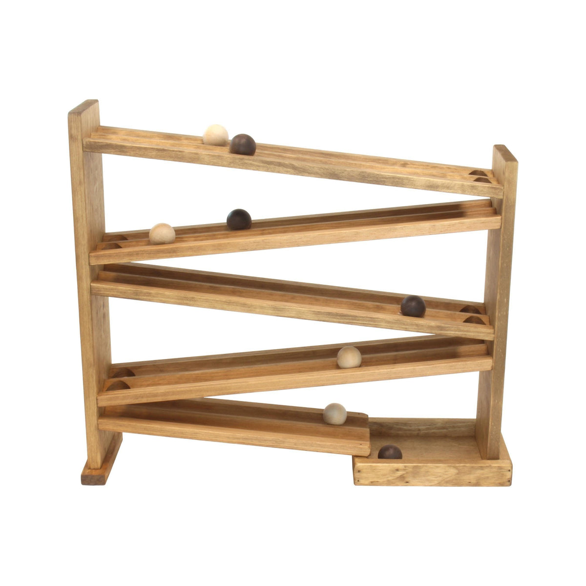 Wooden Ball Roller Racetrack Toy Amish Made Safer Quality