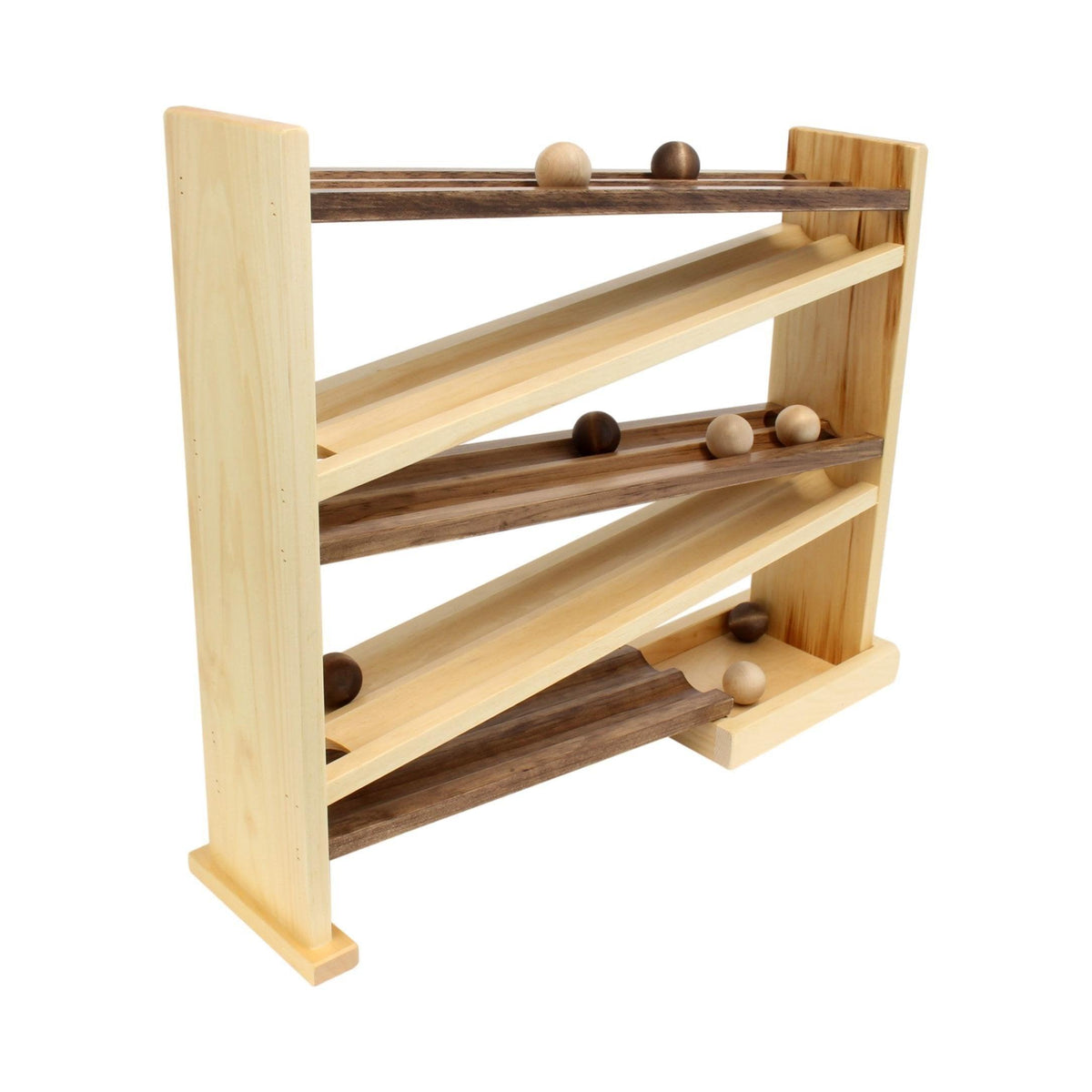 Wooden Ball Roller Racetrack Toy Amish Made Safer Quality