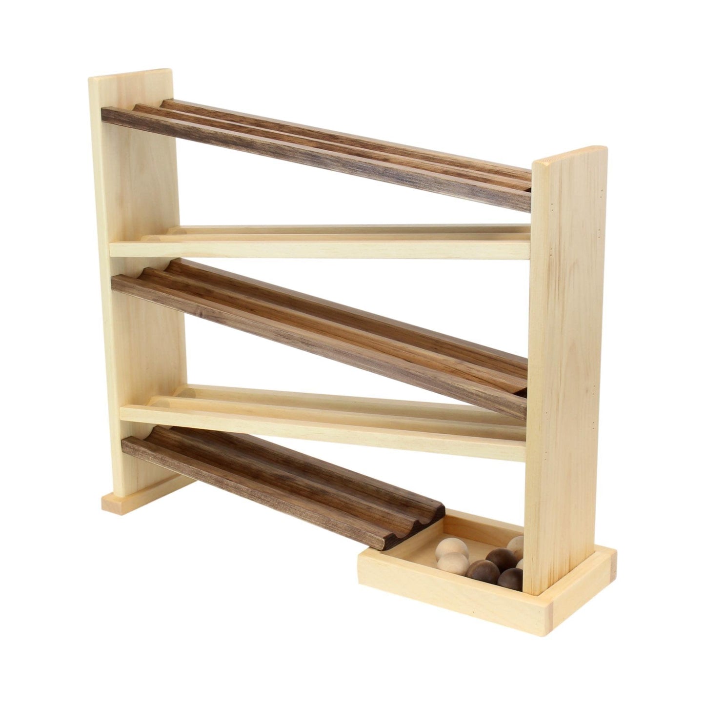 Wooden Ball Roller Racetrack Toy Amish Made Safer Quality