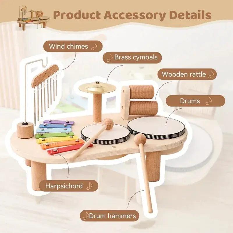  Wooden Bandstand Montessori Toy For Babies Eco Friendly -  ToylandEU™