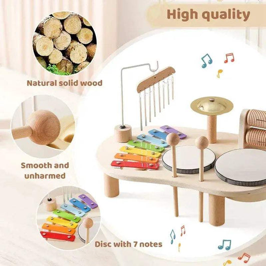  Wooden Bandstand Montessori Toy For Babies Eco Friendly -  ToylandEU™