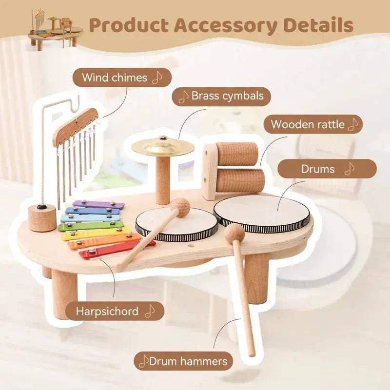Wooden Bandstand Montessori Toy for Babies Learning Puzzle - ToylandEU