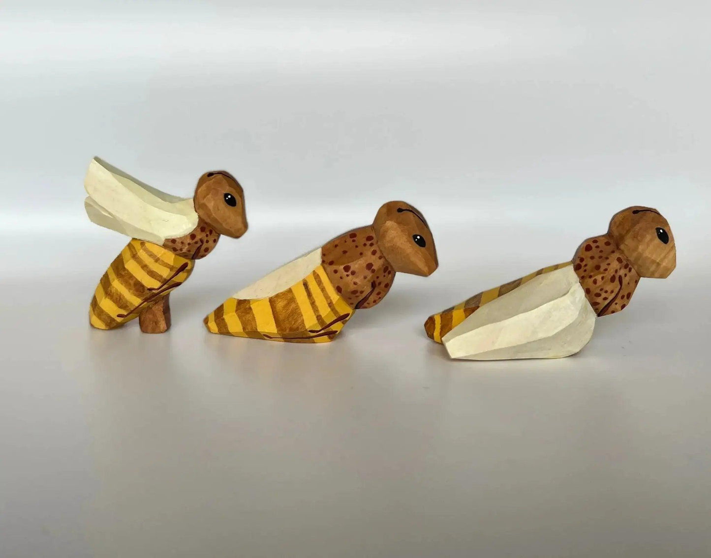  Wooden Bees Toy Set Handmade For Fine Motor Skills -  ToylandEU™