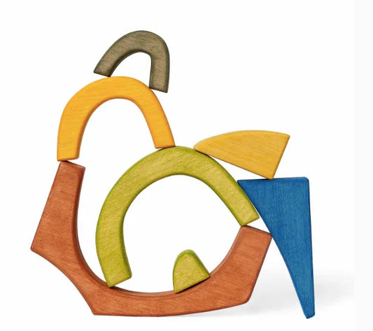 Wooden Blocks Arch Stackers For Creative Open Ended Play - ToylandEU