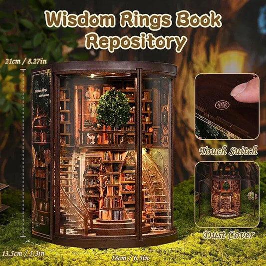  Wooden Book Nook Kit 3D Puzzle For Home Decor Gift -  ToylandEU™