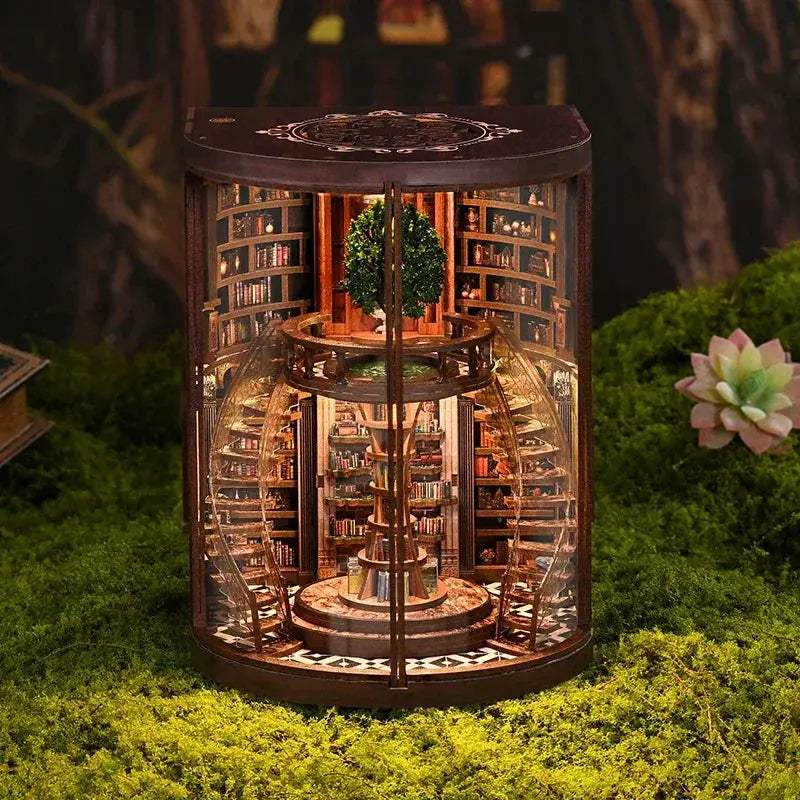 Wooden Book Nook Kit 3D Puzzle For Home Decor Gift - ToylandEU