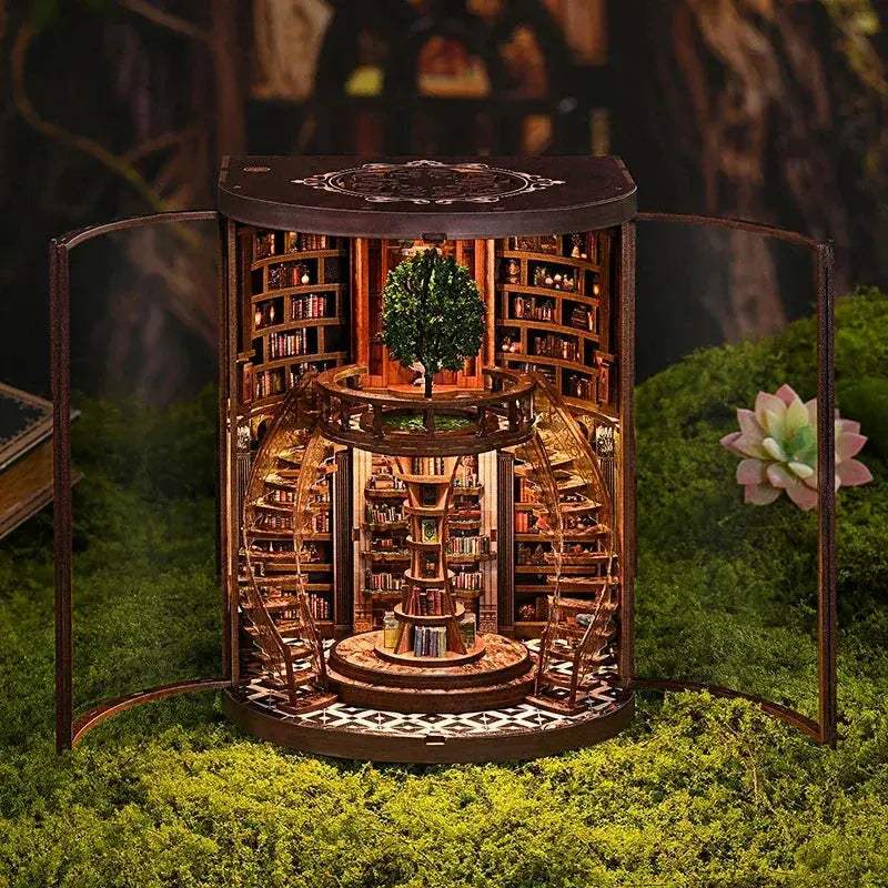 Wooden Book Nook Kit 3D Puzzle For Home Decor Gift - ToylandEU