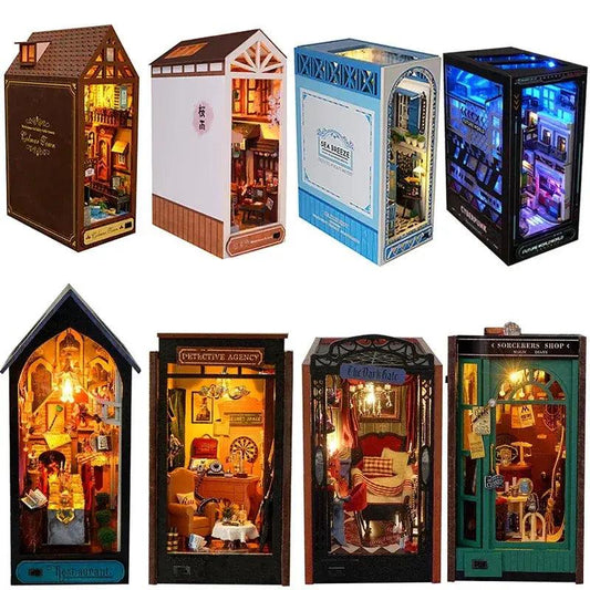  Wooden Book Nook Premium Diy Shelf Insert Dollhouses -  ToylandEU™