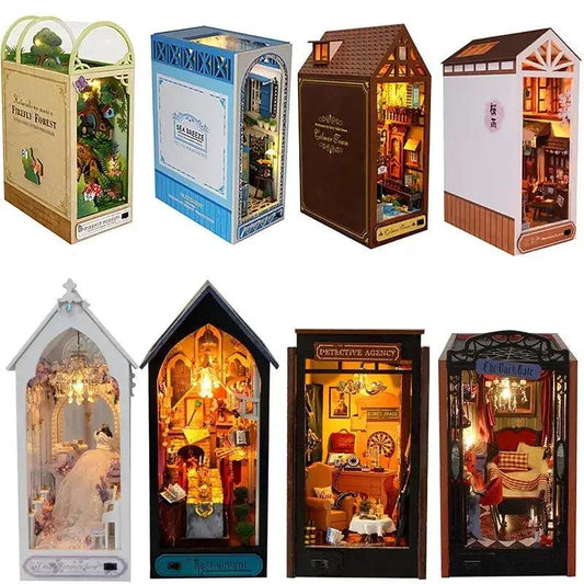  Wooden Book Nook Premium Diy Shelf Insert Dollhouses -  ToylandEU™