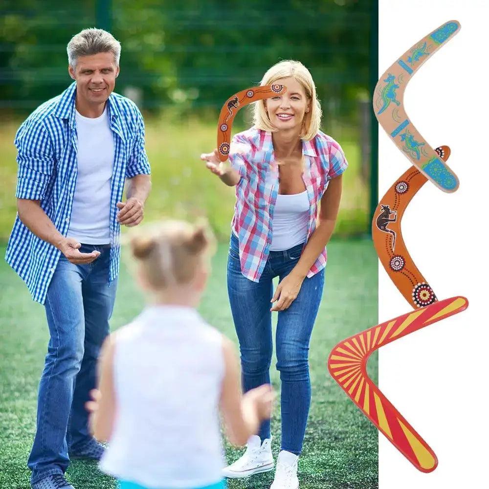  Wooden Boomerang Toy Durable Educational Flying Disc -  ToylandEU™