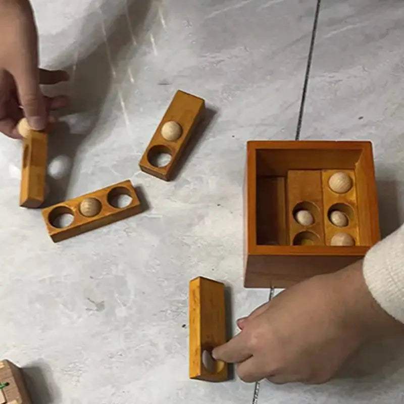 Difficult Wooden Brain Teaser Puzzles for Kids Children & Adults Thirty-six Stratagems LuBan IQ Test Toys Mind Challenge Games - ToylandEU