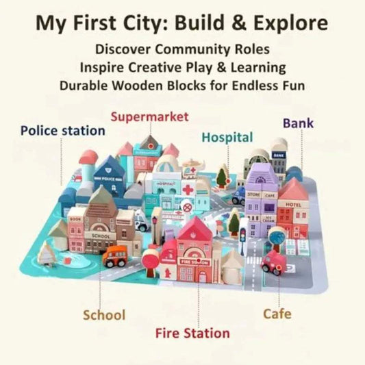  Wooden Building Blocks Set 115 Pieces Educational -  ToylandEU™