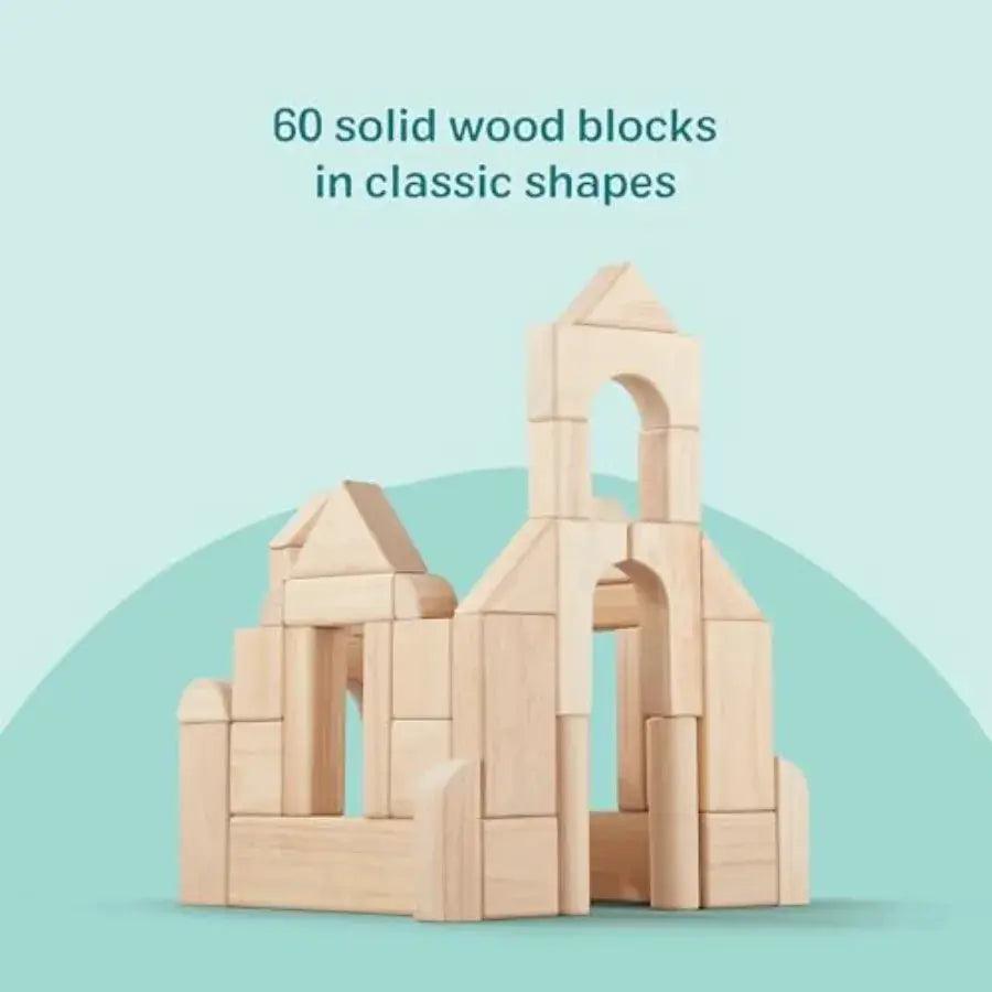  Wooden Building Blocks Storage Tray For Safe Stacking -  ToylandEU™